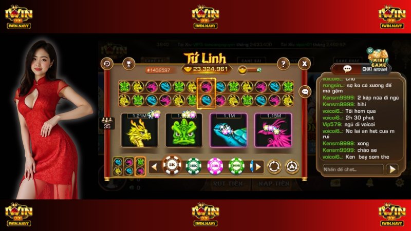Cách chơi nổ hũ Tứ Linh tại iWin